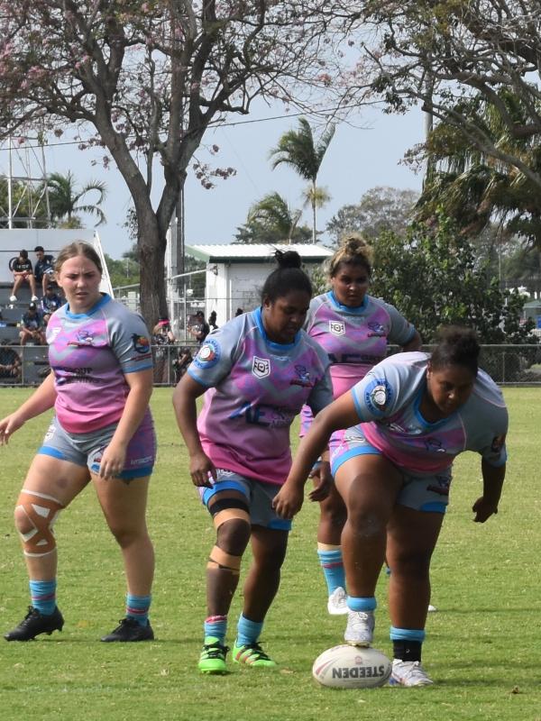 Open women's grand final between Kulpiyam and Coastal Neurs at the Mackay Indigenous Rugby League Carnival. Picture: Mitch Bourke.