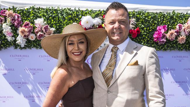 Dianne Joyce and Shane Joyce. Hobart Cup 2024. Picture: Caroline Tan