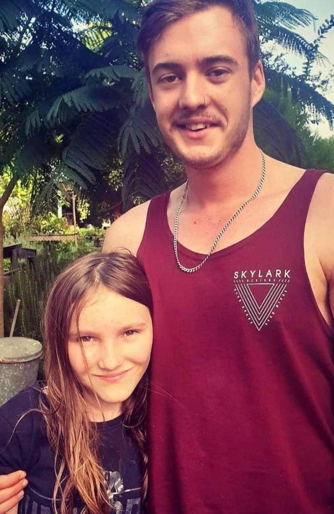 Zak Stevens, 21, with his little sister Isabella. Photo/Rebecca Popenko