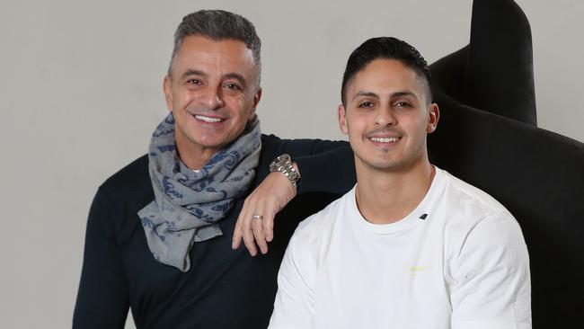 James Hachem, who is the founder of successful 'pink clay' cosmetic company, Alya Skin, with his father Joe Hachem, former world poker champion. Picture: David Crosling