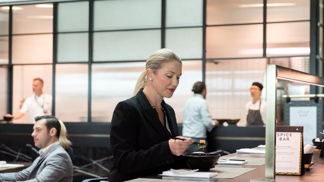 Qantas has upgraded its business and Qantas Club lounges at Melbourne Airport. Picture: Supplied