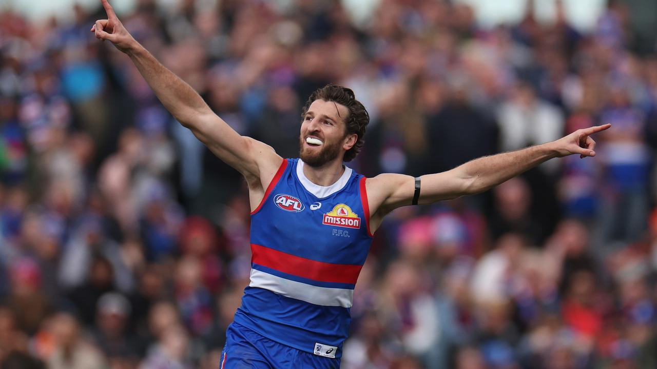 Marcus Bontempelli has taken the Western Bulldogs into the finals. Picture: Daniel Pockett/Getty Images