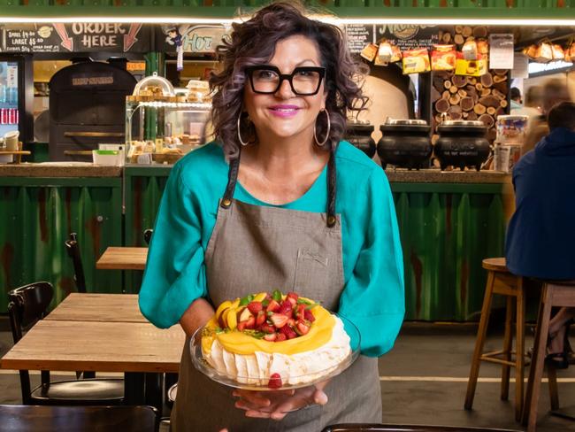 Christmas on a Budget - Mandy Hall enjoys an affordable Christmas table at Adelaide Central Market. Picture: Supplied