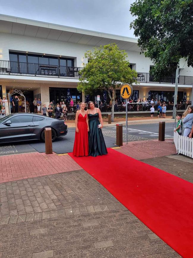 The students of Urangan State High School arrive at their formal.