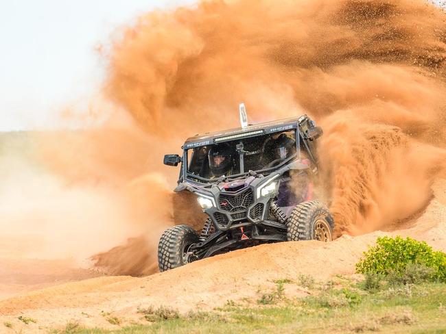 Rianna and Mia Carlson in action at a recent meet. Picture: Carlson Racing 629.