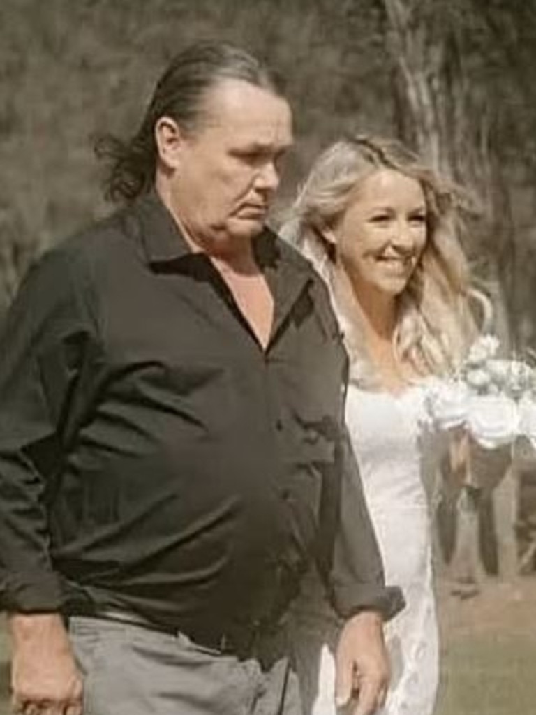 Cattle farmer David Knowles, 63, was found dead at his home at Coopernook, near Taree, about 3pm on May 21. He is pictured with his daughter Stacey Hurrell