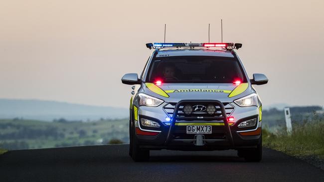 Emergency services are on the scene of a collision between a truck and tractor on a North Queensland highway