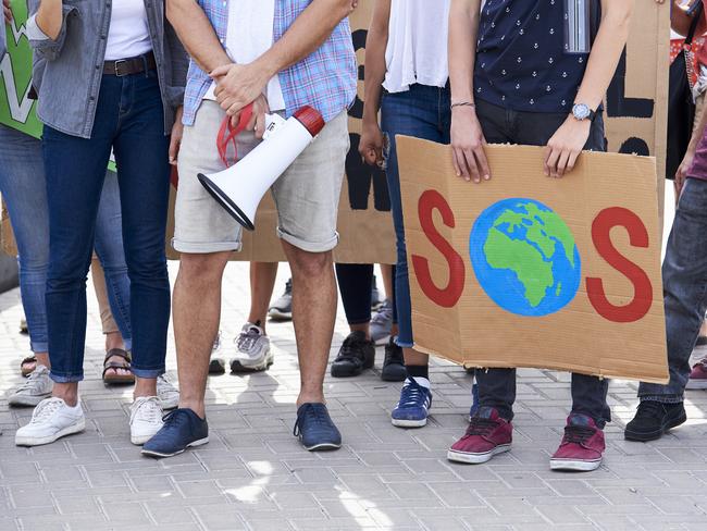 Young people from different countries showing their ideology