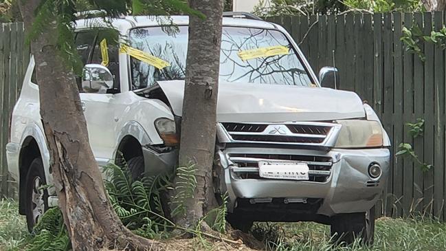 A car smashed into a tree on O'Connell Street, Depot Hill, on March 9.