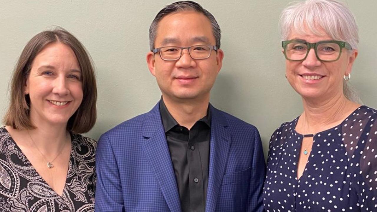 Dr Celine Gallagher, Professor Dennis Lau and Marie-Claire Seeley. Picture: Supplied