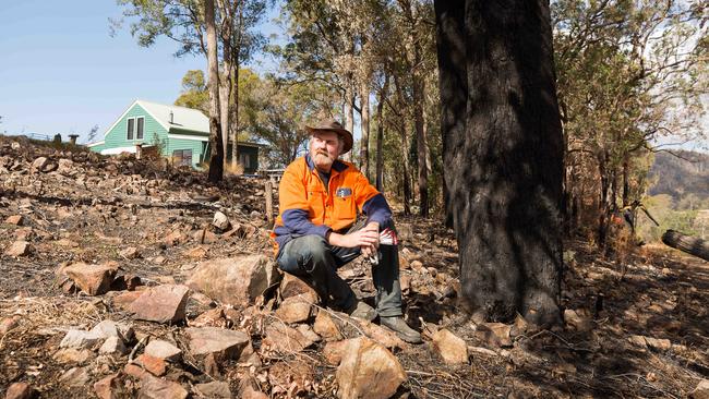 Jon Concannon has cut back the bushfire fuel at his property in Coolagolite in southern NSW. Picture: Ben Marden