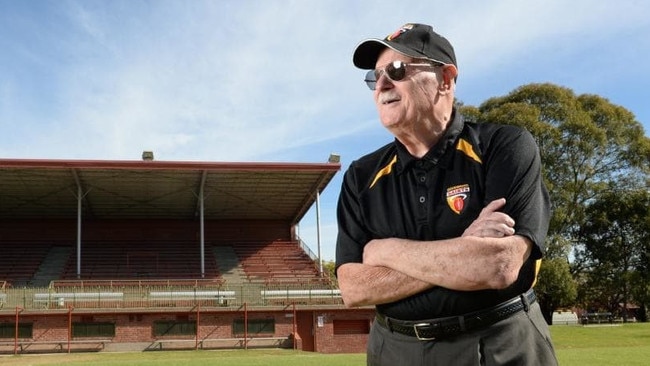 Goodwood Saints legend Colin "Tiny" Nelson OAM. Nelson is being recognised for 72 years service to the Saints. Picture: Goodwood Saints Football Club