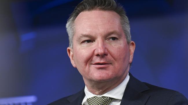 CANBERRA, Australia - NewsWire Photos - July 17, 2024:  Minister for Climate Change and Energy, Chris Bowen addresses the National Press Club of Australia in Canberra. Picture: NewsWire / Martin Ollman