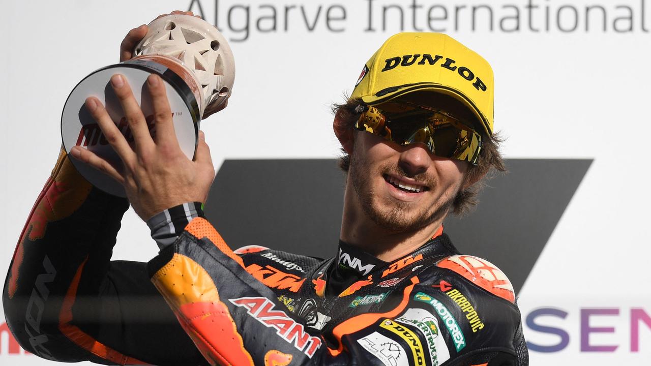 Aussie Remy Gardner will make his MotoGP debut after winning Moto2 last year. (Photo by PATRICIA DE MELO MOREIRA / AFP)