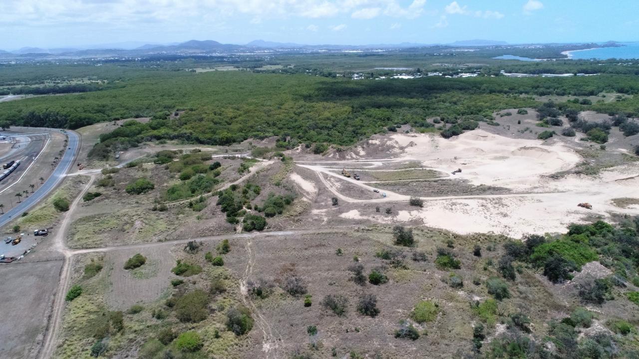 There is a campaign to shut down the sand mine at Mackay Harbour off Edmund Casey Dr and turn it into conservation area. Picture: Heidi Petith