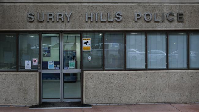 Mercia was taken to Surry Hills Police Station where he denied an electronic interview. Picture: Gaye Gerard