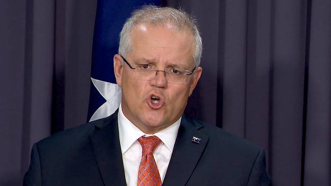 Scott Morrison in Canberra on Sunday. Picture: AAP