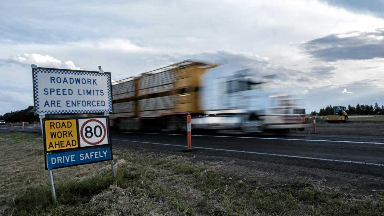 The Warrego Highway was allegedly used to transport drugs worth $110,000 to $150,000 every week. Picture: Matthew Newton