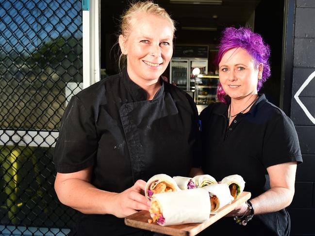 Sisters Olivia and Rachel Freebairn have opened KDÃs Vegan Takeaway in Garbutt. Picture: Alix Sweeney