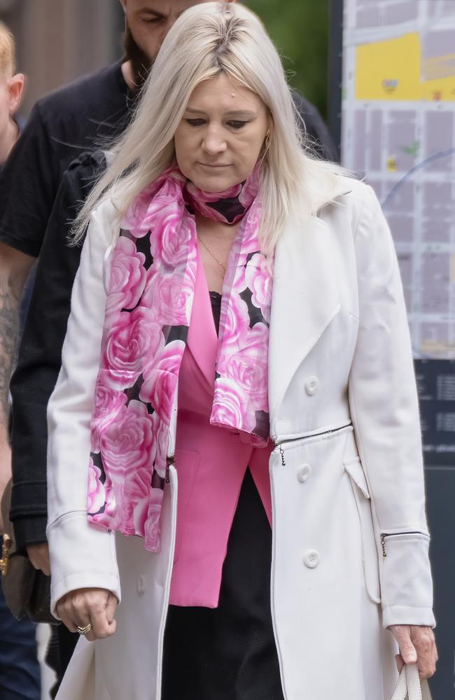 Ellie Price’s mum, Tracey Gangell, arrives the Supreme Court. Picture: Luis Enrique Ascui