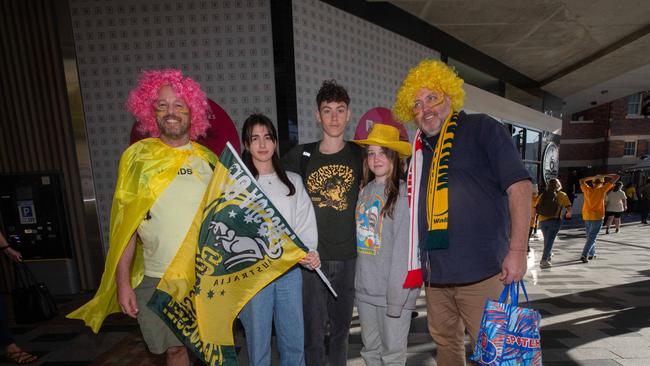 Fans ahead of the World Cup Matilda's v Sweden match at Suncorp Stadium. Photo - Stephen Archer