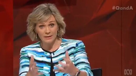 Zali Steggall appears on last night's episode of Q&amp;A.