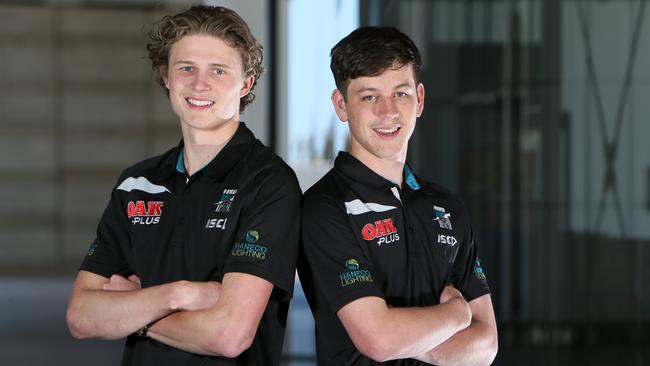 Port coach Ken Hinkley says rookies Zak Butters and Xavier Duursma could debut early in the season. Picture: AAP 