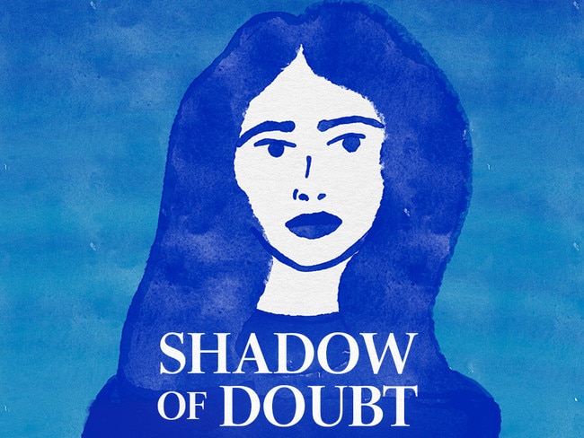 Shadow of Doubt podcast. Illustration and design by Emilia Tortorella.