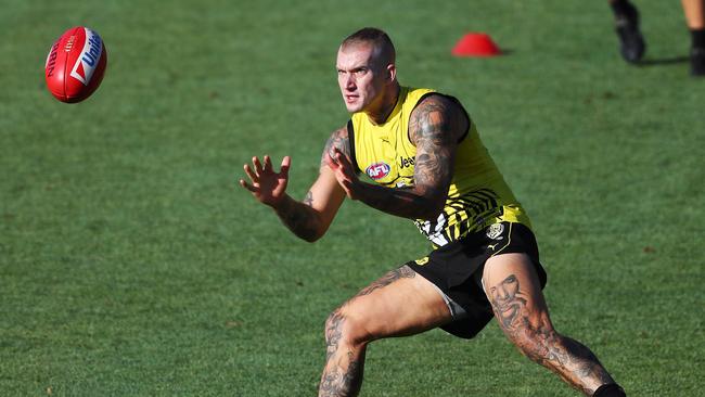 Dustin Martin has dominated Round 1 fixtures against Carlton. Picture: Getty Images. 