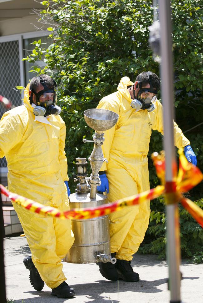 Police bust a home meth lab at Chipping Norton last month. Picture: Tim Pascoe 