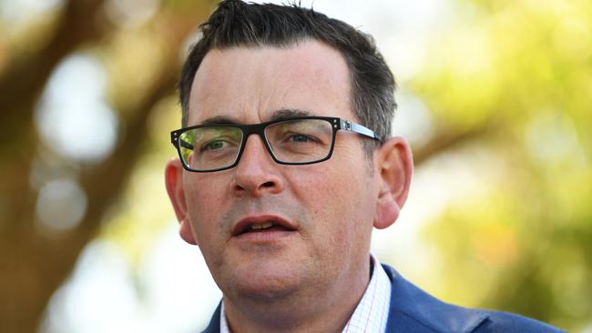 In this election Mr Andrews has recommitted to introducing legislation that will eject volunteer firefighters from integrated brigades. Picture: AAP