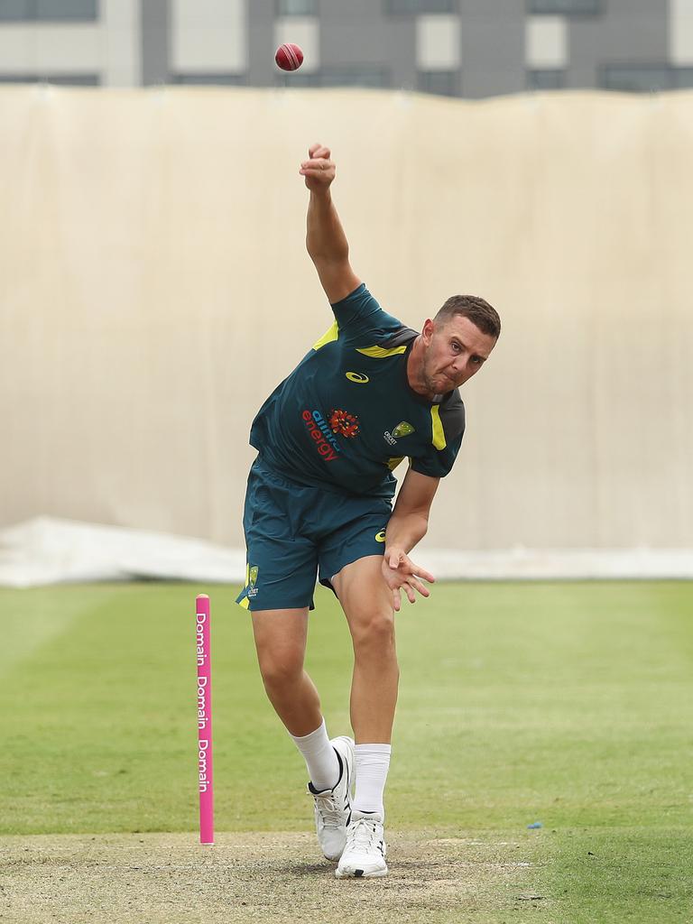 Smith relishes the chance to face the likes of Josh Hazlewood in the nets. Picture: Brett Costello