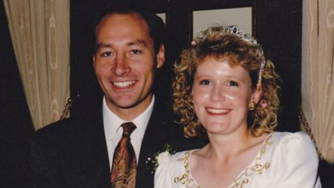 Murdered Adelaide woman Anthea Bradshaw-Hall with her husband Jeff Hall.