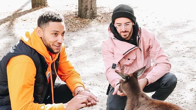 Ben Simmons’ visit to the Yarra Valley was shared on Instagram. Picture: Instagram