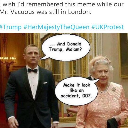 A take on the Queen’s appearance in 007.