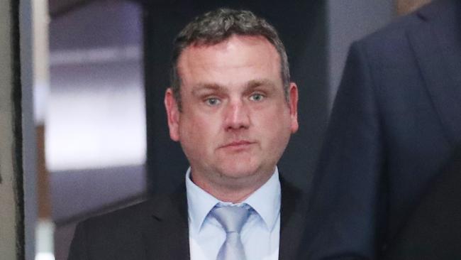 Senior Constable Thorley pleaded not guilty to unlawful imprisonment. Picture: David Crosling
