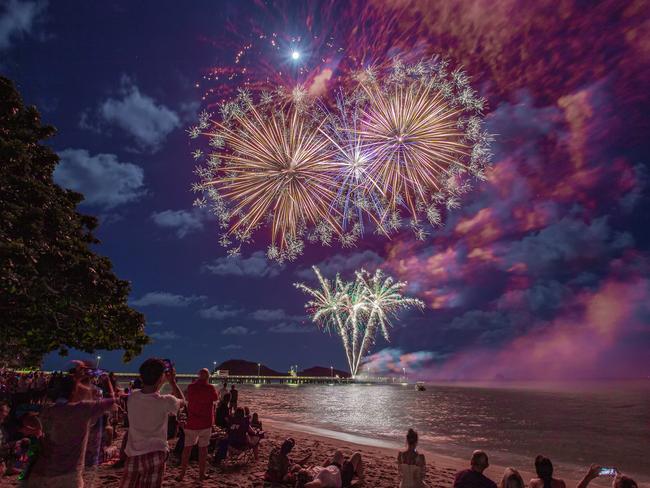 An image submitted for last years Leichhardt calendar by Andy Rigby of New Years Eve Fireworks Palm Cove. Picture: Andy Rigby