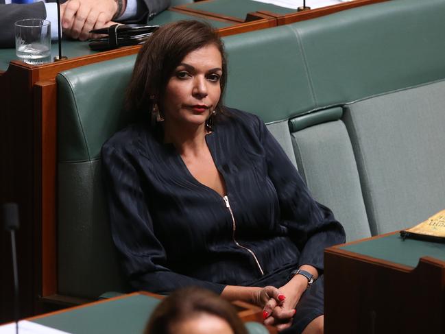 Anne Aly in Question Time in the House of Representatives Chamber, at Parliament House in Canberra. Picture Kym Smith