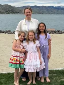 The girls’ with their mother. Picture: Facebook/Whitney Decker