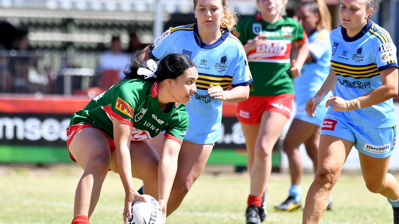 Harvey Norman under 19 rugby league between Wynnum-Manly and Norths Devils. Saturday February 25, 2022. Picture, John Gass