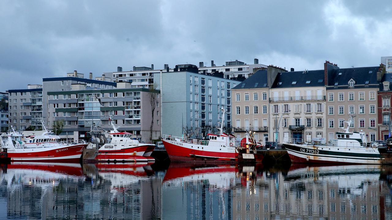 Dozens of Australian workers still remain in Cherbourg in France, home to the Naval Group shipyard. Picture” Calum Robertson