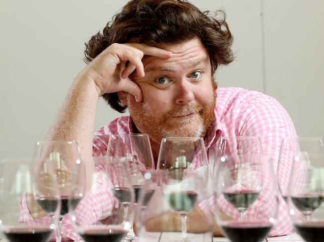 27/09/16 Wine judge Nick Ryan judging wine at the Royal Adelaide Wine Show at Wayville. photo Calum Robertson