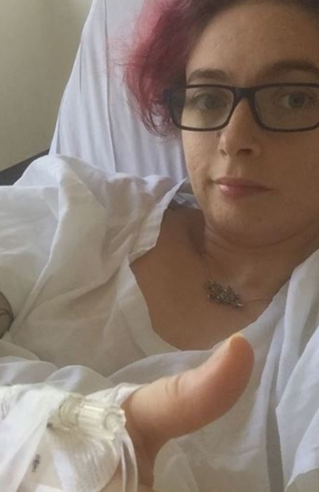 Elizabeth posted numerous hospital selfies to Instagram.