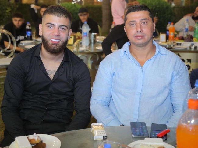 Bilal Haouchar (right), one of the most powerful figures in Sydney’s underworld, has been seen for the first time in years posing for a photo with Mohamad Arnaout (left). Picture: Supplied