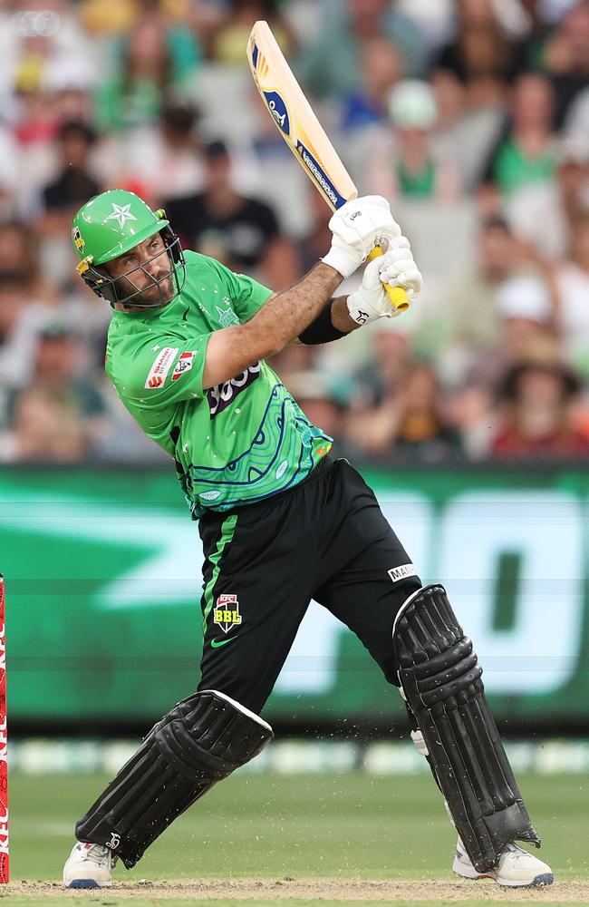 Glenn Maxwell led the Stars to a defendable total. Picture: Getty Images