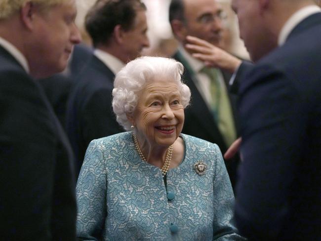 The Queen attended a reception for international business and investment leaders at Windsor Castle on Tuesday night. Picture: Getty Images