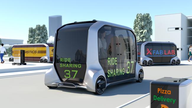 Early driverless vehicles are likely to take the form of small pod-like cars.