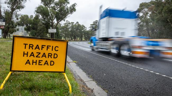 Poor road conditions have overtaken dangerous driver behaviour as the biggest concern on Victorian roads. Picture: Jake Nowakowski