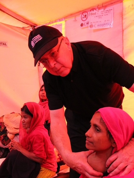 Assoc Prof Robert Parkyn consulting in Bangladesh. Picture Rob Parkyn