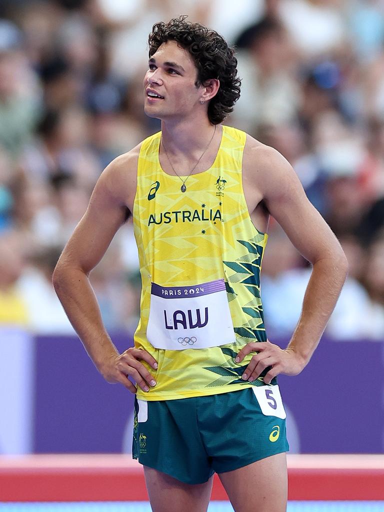 Law couldn’t get it done in the 200m. (Photo by Cameron Spencer/Getty Images)